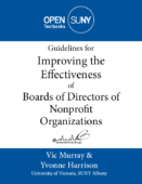 Guidelines for Improving the Effectiveness of Boards of Directors of Nonprofit Organizations