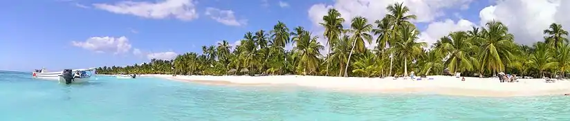 Panoramic view of Saona Island