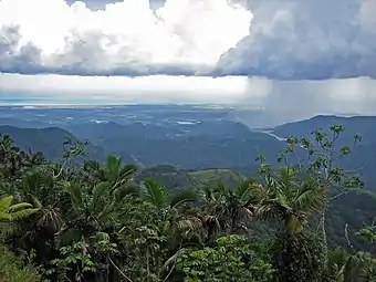 Puerto Rico's south shore, from the mountains of Jayuya, taken from Highway 143