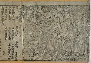 The Chinese Diamond Sutra, the world's oldest Woodblock printing book from 868 CE